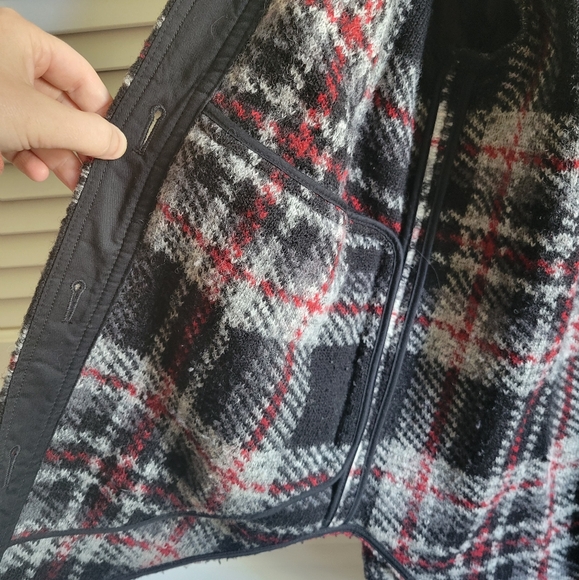 ARITZIA Wilfred Free Ganna Shirt Jacket XXS Plaid Wool Blend Oversized - Picture 6 of 7